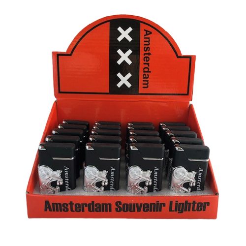 Lighters Torch Black Bicycle Silver