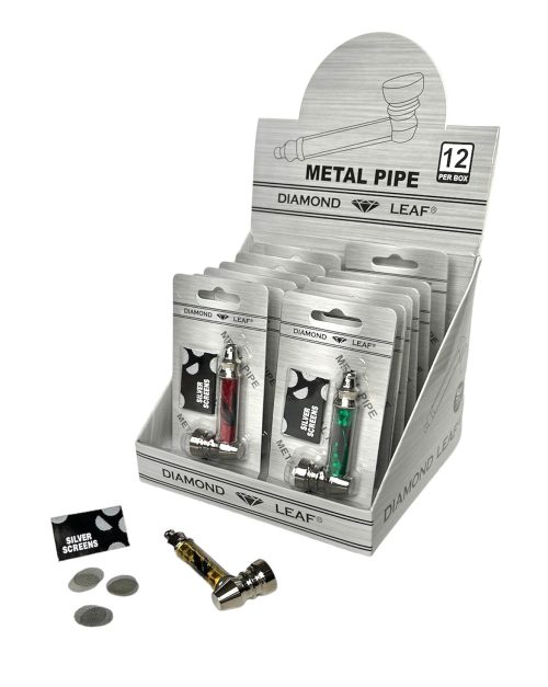 Pipeset Diamond Leaf (metal pipe en screens) 12 pcs)