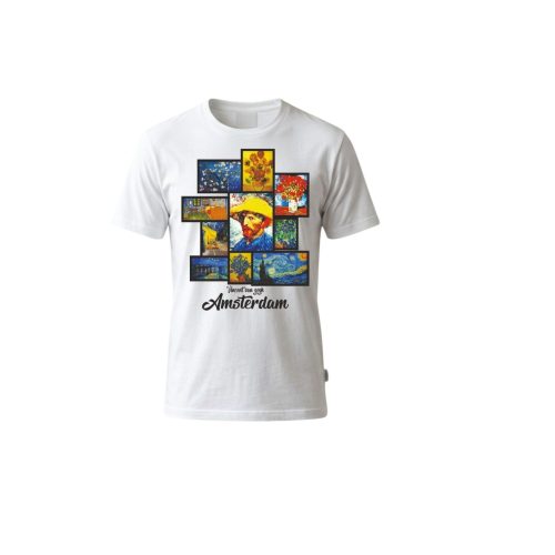 T Shirt Van Gogh Schilderijen Wit XL (Men)