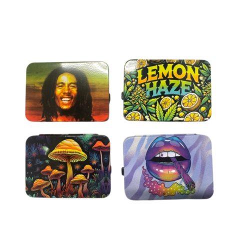 Alternative view of Metal Cigarette Case Leaves (12)