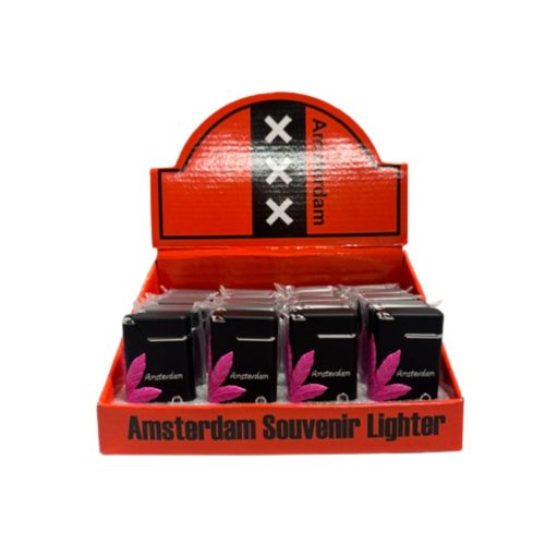 Aanstekers Torch Zwart Blad Fuchsia